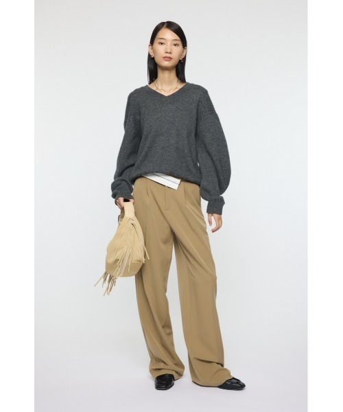 MOUSSY(マウジー)の「TURN OVER BELT トラウザー(スラックス・レディース・ベージュ/ブラック系その他・2/1)」の10枚目の写真