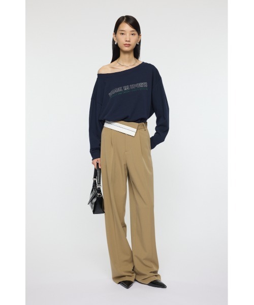 MOUSSY(マウジー)の「TURN OVER BELT トラウザー(スラックス・レディース・ベージュ/ブラック系その他・2/1)」の11枚目の写真