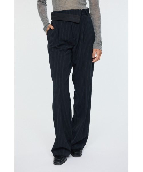 MOUSSY(マウジー)の「TURN OVER BELT トラウザー(スラックス・レディース・ベージュ/ブラック系その他・2/1)」の12枚目の写真