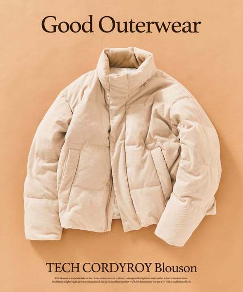 417 EDIFICE（フォーワンセブンエディフィス）の「TECH CORDYROY / テックコーデュロイブルゾン（その他アウター・メンズ・ブラック/アイボリー/ブラウン・SMALL/MEDIUM/LARGE）」の3枚目の写真