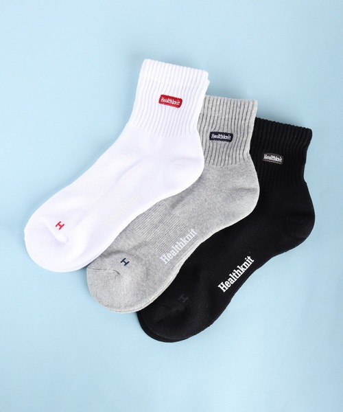 Healthknit（ヘルスニット）の「Healthknit ヘルスニット 底パイル仕様 3足セットソックス（ソックス/靴下・メンズ・グレー系その他/その他/ブラウン系その他/グレー系その他2/その他2/その他1/ホワイト系その他2/その他4/ホワイト系その他/グレー系その他3/その他3・25-27CM）」の8枚目の写真