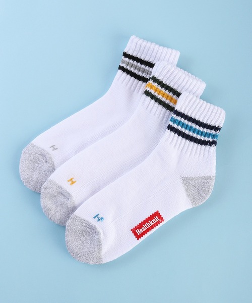 Healthknit（ヘルスニット）の「Healthknit ヘルスニット 底パイル仕様 3足セットソックス（ソックス/靴下・メンズ・グレー系その他/その他/ブラウン系その他/グレー系その他2/その他2/その他1/ホワイト系その他2/その他4/ホワイト系その他/グレー系その他3/その他3・25-27CM）」の3枚目の写真