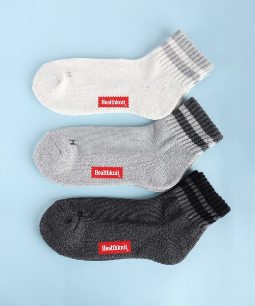 Healthknit（ヘルスニット）の「Healthknit ヘルスニット 底パイル仕様 3足セットソックス（ソックス/靴下・メンズ・グレー系その他/その他/ブラウン系その他/グレー系その他2/その他2/その他1/ホワイト系その他2/その他4/ホワイト系その他/グレー系その他3/その他3・25-27CM）」の13枚目の写真