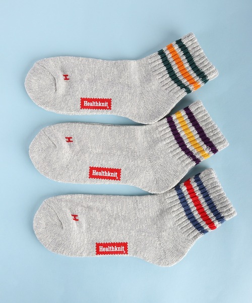 Healthknit（ヘルスニット）の「Healthknit ヘルスニット 底パイル仕様 3足セットソックス（ソックス/靴下・メンズ・グレー系その他/その他/ブラウン系その他/グレー系その他2/その他2/その他1/ホワイト系その他2/その他4/ホワイト系その他/グレー系その他3/その他3・25-27CM）」の15枚目の写真