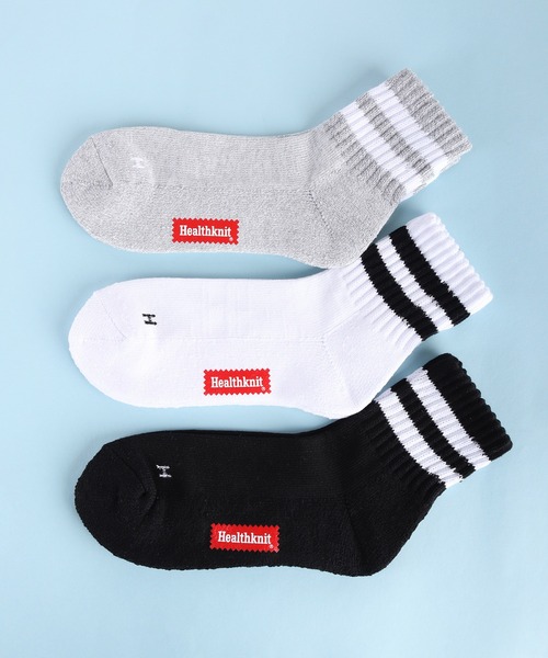 Healthknit（ヘルスニット）の「Healthknit ヘルスニット 底パイル仕様 3足セットソックス（ソックス/靴下・メンズ・グレー系その他/その他/ブラウン系その他/グレー系その他2/その他2/その他1/ホワイト系その他2/その他4/ホワイト系その他/グレー系その他3/その他3・25-27CM）」の19枚目の写真