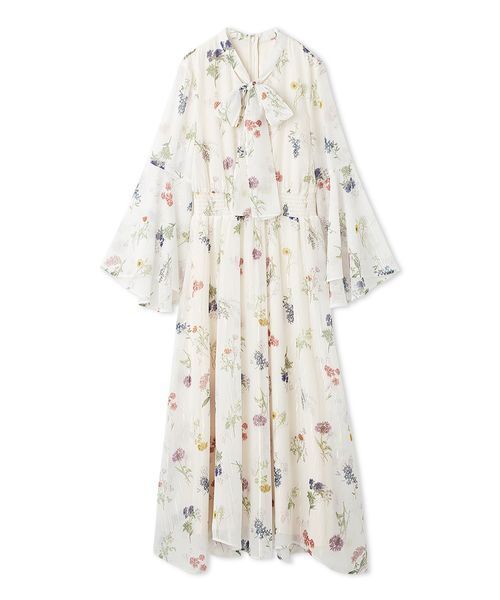 CELFORD(セルフォード)の「フラワープリントボウタイワンピース(ワンピース・レディース・ネイビー/オフホワイト・36/38)」の19枚目の写真