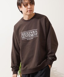 CVC裏毛 ロゴ刺繍 スウェットシャツ / CVC Fleece Logo Embroidered Sweatshirt