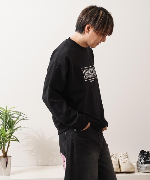 1111clothing(ワンフォークロージング)の「CVC裏毛 ロゴ刺繍 スウェットシャツ / CVC Fleece Logo Embroidered Sweatshirt(スウェット・メンズ・ダークブラウン/アッシュ/ブラック・M/L)」の16枚目の写真
