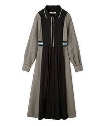 FURFUR | リブコンビシャツワンピース(ワンピース)