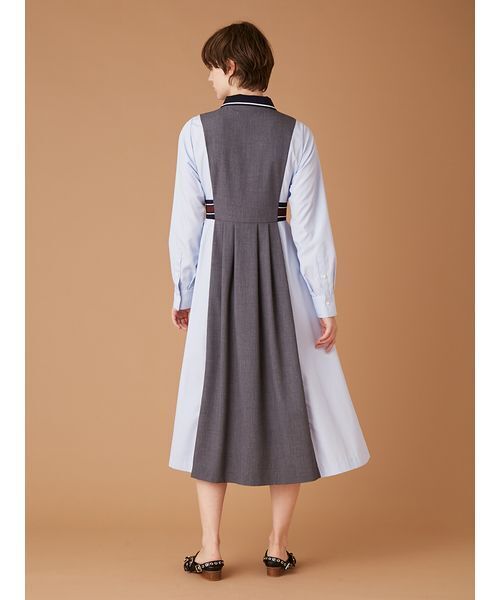 FURFUR（ファーファー）の「リブコンビシャツワンピース（ワンピース