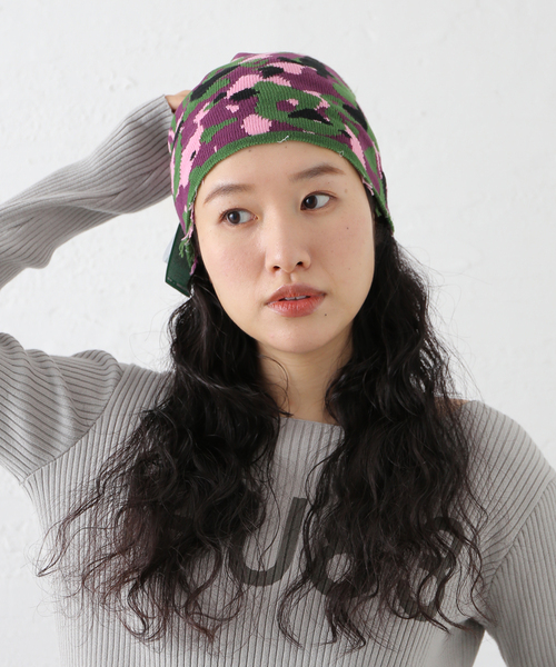 b.Eautiful/ビューティフル】b.e Camo Beanie C013-BN-005/006（ニット