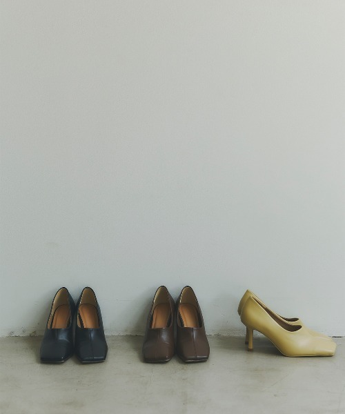 anuans（アニュアンス）の「スクエアトゥパンプス（パンプス・レディース・ブラウン/ブラック/イエロー系その他・SMALL/MEDIUM/LARGE）」の15枚目の写真