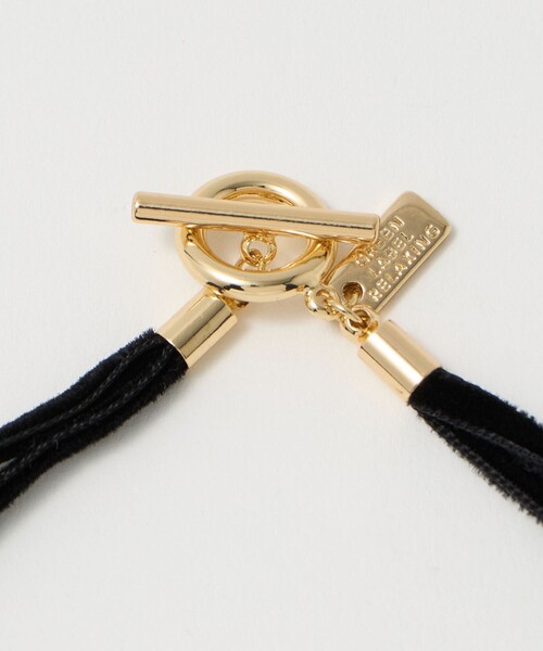 green label relaxing（グリーンレーベルリラクシング）の「起毛コード＆バー ネックレス（ネックレス・レディース・シルバー/ゴールド・FREE）」の7枚目の写真