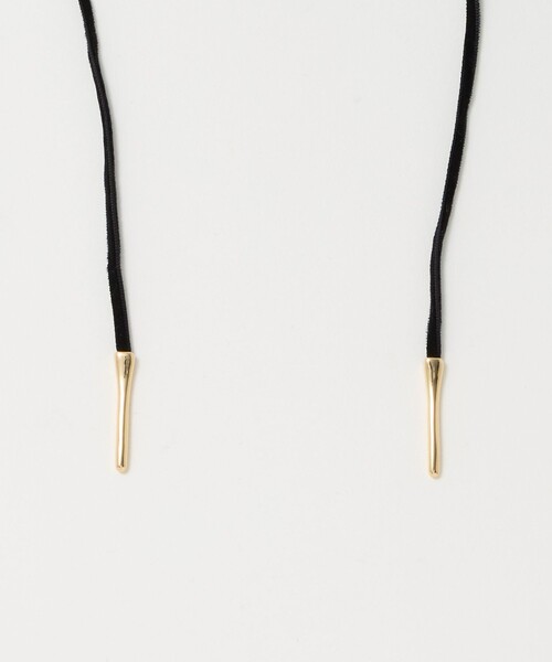 green label relaxing（グリーンレーベルリラクシング）の「起毛コード＆バー ネックレス（ネックレス・レディース・シルバー/ゴールド・FREE）」の8枚目の写真