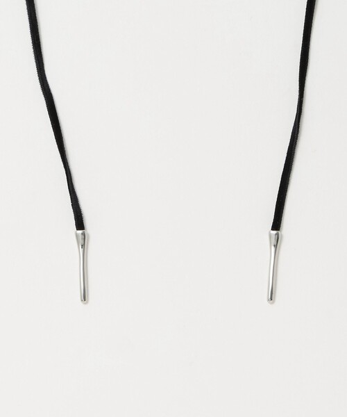 green label relaxing（グリーンレーベルリラクシング）の「起毛コード＆バー ネックレス（ネックレス・レディース・シルバー/ゴールド・FREE）」の11枚目の写真