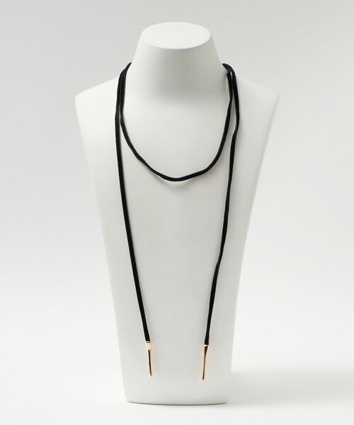 green label relaxing（グリーンレーベルリラクシング）の「起毛コード＆バー ネックレス（ネックレス・レディース・シルバー/ゴールド・FREE）」の12枚目の写真