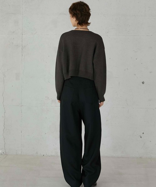 LA PEAU DE GEM（ラポドゥジェム）の「【LA PEAU DE GEM】fake pocket cardigan/フェイクポケットカーディガン（カーディガン/ボレロ・レディース・ブラック/グレー・FREE）」の16枚目の写真