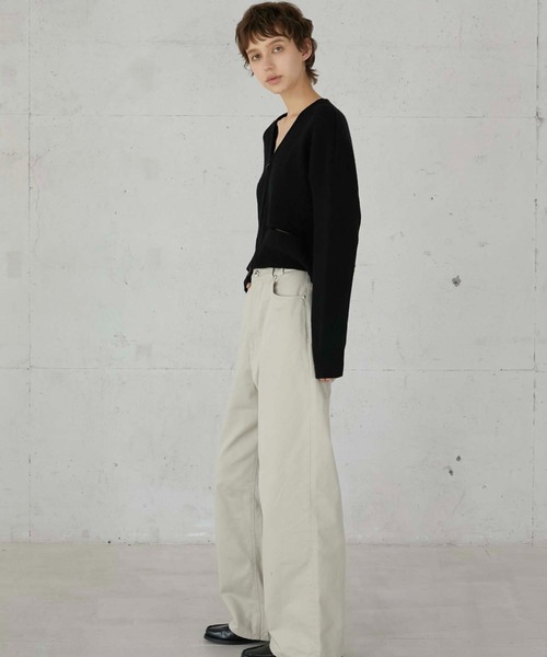 LA PEAU DE GEM（ラポドゥジェム）の「【LA PEAU DE GEM】fake pocket cardigan/フェイクポケットカーディガン（カーディガン/ボレロ・レディース・ブラック/グレー・FREE）」の8枚目の写真