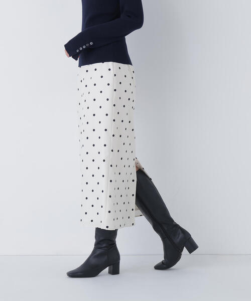NATURAL BEAUTY BASIC（ナチュラルビューティーベーシック）の「◇ドットサテンタイトスカート（スカート・レディース・ホワイト系その他/ブラック系その他・P/S/MEDIUM）」の17枚目の写真