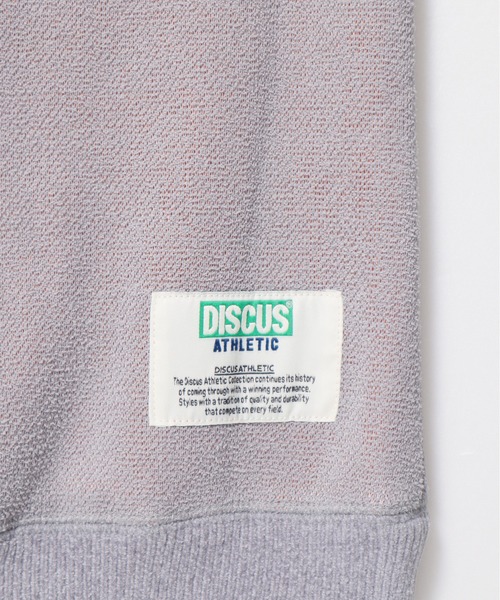 DISCUS ATHLETIC（ディスカス　アスレチック）の「【DISCUS ATHLETIC/ディスカス アスレチック】インレイ裏毛シャギーボンディング配色クルーネック（スウェット・レディース・グレー/ブルー/グリーン/アイボリー/ブラック・M/L）」の21枚目の写真