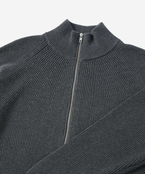 Saturdays NYC（サタデーズ ニューヨークシティ ）の「Henderson Zip Thru Knit（ニット/セーター・メンズ・ブルー/グレー・XL/M/L）」の8枚目の写真