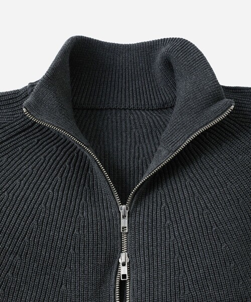 Saturdays NYC（サタデーズ ニューヨークシティ ）の「Henderson Zip Thru Knit（ニット/セーター・メンズ・ブルー/グレー・XL/M/L）」の9枚目の写真
