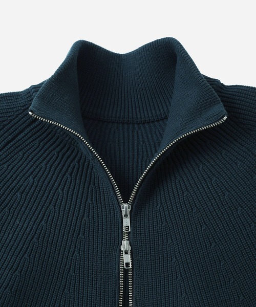 Saturdays NYC（サタデーズ ニューヨークシティ ）の「Henderson Zip Thru Knit（ニット/セーター・メンズ・ブルー/グレー・XL/M/L）」の17枚目の写真