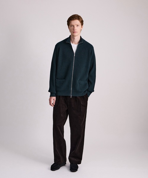 Saturdays NYC（サタデーズ ニューヨークシティ ）の「Henderson Zip Thru Knit（ニット/セーター・メンズ・ブルー/グレー・XL/M/L）」の19枚目の写真