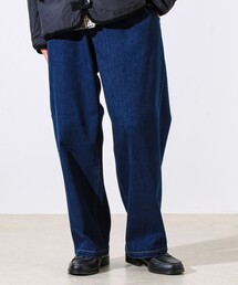 GLOSTER | 【シーズンレス/ストレスフリーな穿き心地】ワイドストレッチデニムパンツ(デニムパンツ)