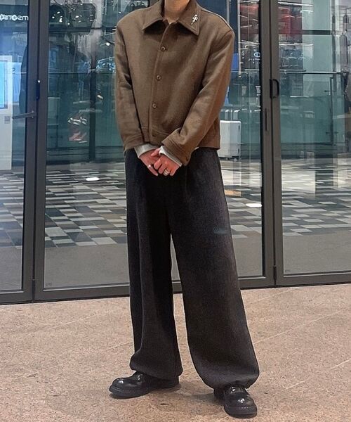 DNSR(ディーエヌエスアール)の「ニットバンディングワイドパンツチャコール(その他パンツ・メンズ・その他・LARGE/MEDIUM/SMALL)」の10枚目の写真