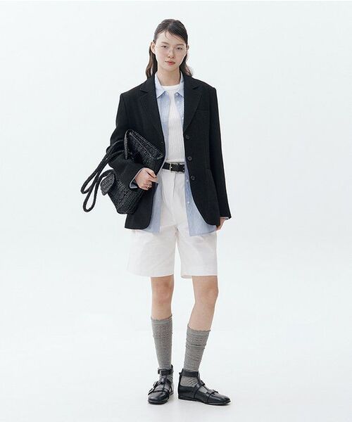MUSINSA STANDARD WOMAN（ムシンサスタンダードウーマン）の「ウィメンズコットンワイドバミューダショーツ[ホワイト]（その他パンツ・レディース・その他・30/24/25/26/27/28/29）」の9枚目の写真