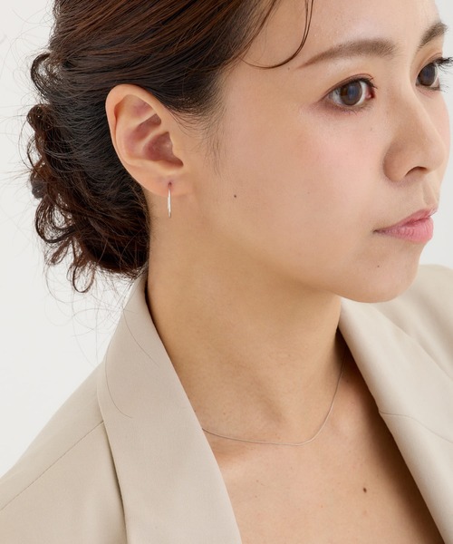 CALIN　STANDARD（カリンスタンダード）の「◆金属アレルギー対応◆◆made in japan◆フープフックピアス（ピアス（両耳用）・レディース・ゴールド/シルバー・FREE）」の8枚目の写真
