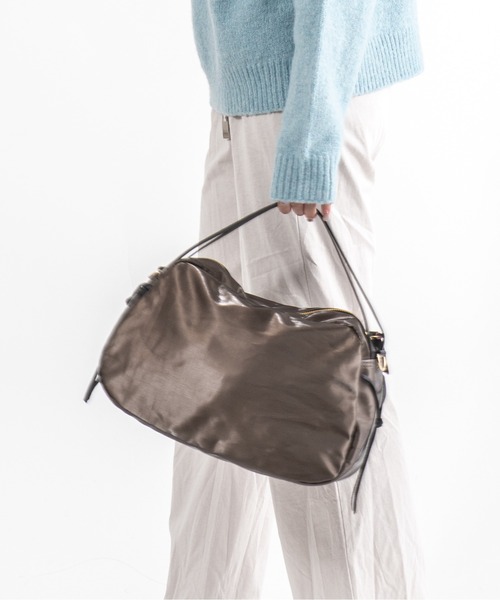 Jack Gomme（ジャックゴム）の「【JACK GOMME】ショルダーバッグ　LEBOWL Sac bowling（ショルダーバッグ・レディース・ブラック/アッシュブラウン・FREE）」の2枚目の写真