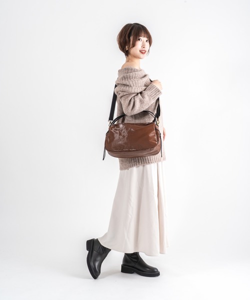 Jack Gomme（ジャックゴム）の「【JACK GOMME】ショルダーバッグ　LEBOWL Sac bowling（ショルダーバッグ・レディース・ブラック/アッシュブラウン・FREE）」の7枚目の写真