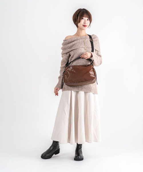 Jack Gomme（ジャックゴム）の「【JACK GOMME】ショルダーバッグ　LEBOWL Sac bowling（ショルダーバッグ・レディース・ブラック/アッシュブラウン・FREE）」の8枚目の写真