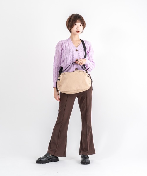 Jack Gomme(ジャックゴム)の「【JACK GOMME】ショルダーバッグ LEBOWL Sac bowling(ショルダーバッグ・レディース・ブラック/アッシュブラウン/クリーム/アイボリー/バイオレット・FREE)」の15枚目の写真