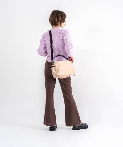 Jack Gomme(ジャックゴム)の「【JACK GOMME】ショルダーバッグ LEBOWL Sac bowling(ショルダーバッグ・レディース・ブラック/アッシュブラウン/クリーム/アイボリー/バイオレット・FREE)」の12枚目の写真