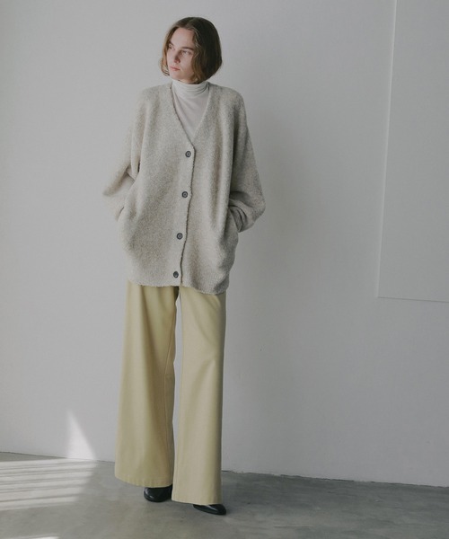 セール】MIX BOUCLE KNIT CARDIGAN（カーディガン/ボレロ）｜MANOF