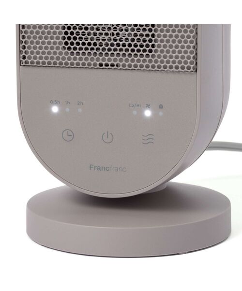 Francfranc（フランフラン）の「【速暖】ミニクイックヒーター グレージュ（生活家電・レディース・グレー・FREE）」の3枚目の写真