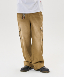 AECA（エイカ）の「VINTAGE WASHING CARGO WIDE PANTS-BROWN（その他パンツ）」