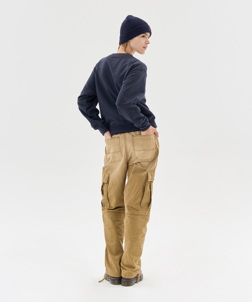 AECA（エイカ）の「VINTAGE WASHING CARGO WIDE PANTS-BROWN（その他パンツ・レディース・その他・SMALL/MEDIUM/LARGE）」の5枚目の写真