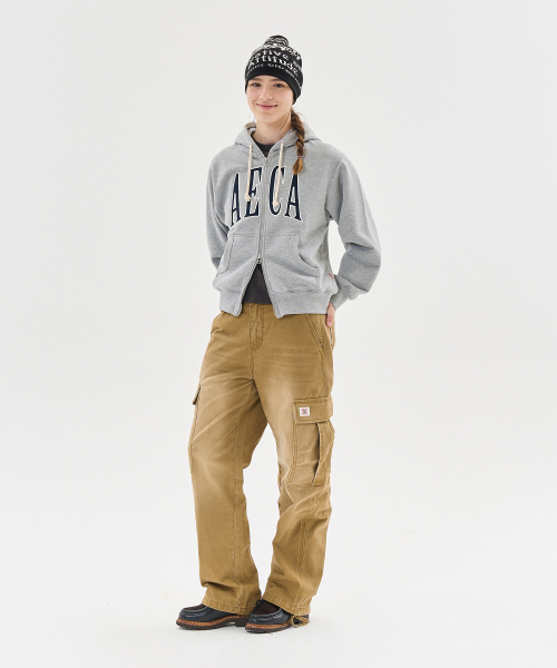 AECA（エイカ）の「VINTAGE WASHING CARGO WIDE PANTS-BROWN（その他パンツ・レディース・その他・SMALL/MEDIUM/LARGE）」の6枚目の写真
