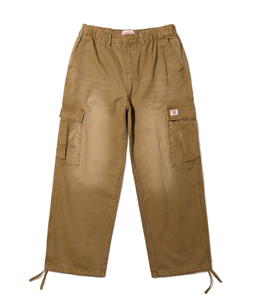AECA（エイカ）の「VINTAGE WASHING CARGO WIDE PANTS-BROWN（その他パンツ・レディース・その他・SMALL/MEDIUM/LARGE）」の8枚目の写真