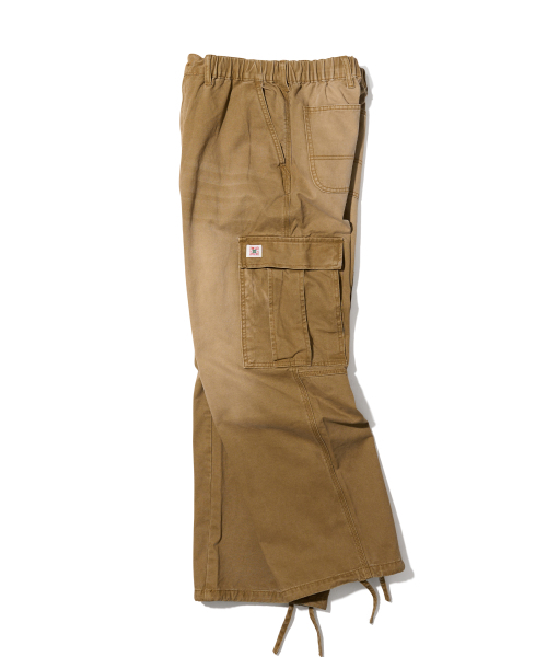 AECA（エイカ）の「VINTAGE WASHING CARGO WIDE PANTS-BROWN（その他パンツ・レディース・その他・SMALL/MEDIUM/LARGE）」の9枚目の写真