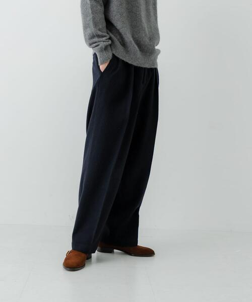 URBAN RESEARCH（アーバンリサーチ）の「new basic　DRY WOOL SLACKS PANTS（その他パンツ・メンズ・チェック/ネイビー・LARGE/MEDIUM/X-LARGE）」の4枚目の写真