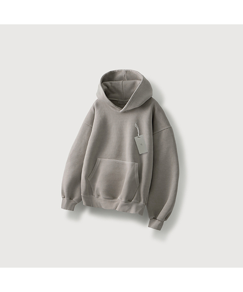 ピグメントコージースウェットフードパーカー_Beige