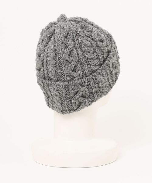 HIGHLAND 2000(ハイランドトゥーサウザンド)の「【HIGHLAND2000】ハイランド2000 イギリス製 ニットキャップ ケーブル BOBCAP ブリティッシュウール(ニットキャップ/ビーニー・レディース・クリーム/グレー/オートミール/ネイビー/ブラック/オリーブ・FREE)」の7枚目の写真