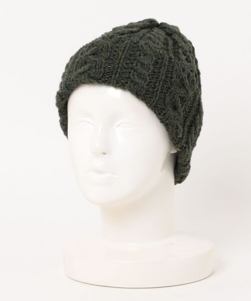 HIGHLAND 2000(ハイランドトゥーサウザンド)の「【HIGHLAND2000】ハイランド2000 イギリス製 ニットキャップ ケーブル BOBCAP ブリティッシュウール(ニットキャップ/ビーニー・レディース・クリーム/グレー/オートミール/ネイビー/ブラック/オリーブ・FREE)」の8枚目の写真