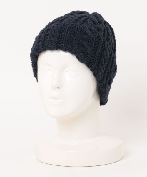 HIGHLAND 2000(ハイランドトゥーサウザンド)の「【HIGHLAND2000】ハイランド2000 イギリス製 ニットキャップ ケーブル BOBCAP ブリティッシュウール(ニットキャップ/ビーニー・レディース・クリーム/グレー/オートミール/ネイビー/ブラック/オリーブ・FREE)」の9枚目の写真