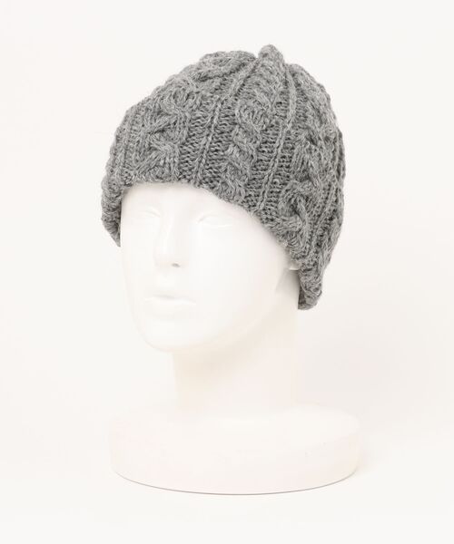 HIGHLAND 2000(ハイランドトゥーサウザンド)の「【HIGHLAND2000】ハイランド2000 イギリス製 ニットキャップ ケーブル BOBCAP ブリティッシュウール(ニットキャップ/ビーニー・レディース・クリーム/グレー/オートミール/ネイビー/ブラック/オリーブ・FREE)」の11枚目の写真